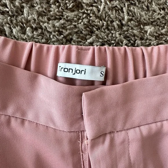 Tronjori Blush Wide Leg Trousers - Picture 2 of 3